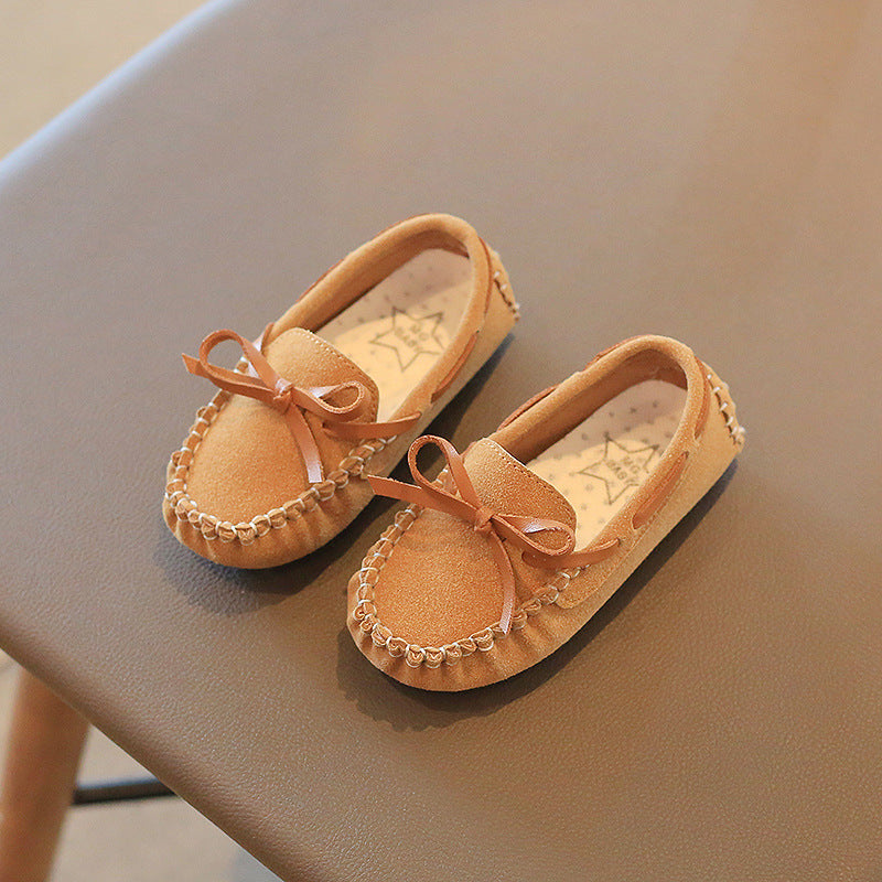 Mode bébé fille mignon simple couche chaussures Soft Bottom