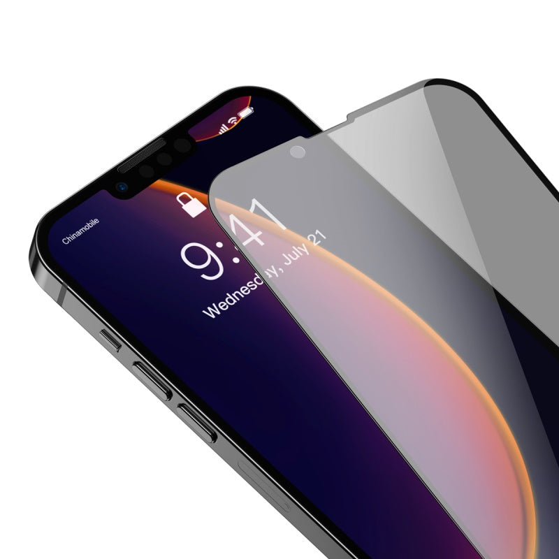 Plein écran Full Glass Privacy Tempered Film pour IP 5.4 pouces modèle noir