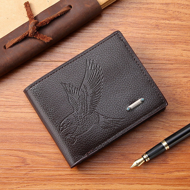 Business Casual Horizontal Mode Grande Capacité Portefeuille Homme