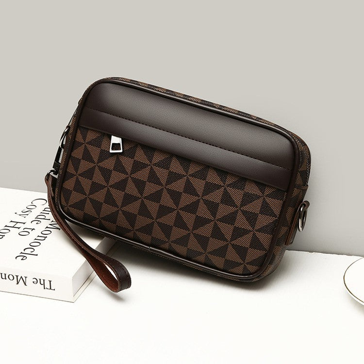 Fashion Simple Mobile Phone Bag Casual Clutch Crossbody Sac pour hommes