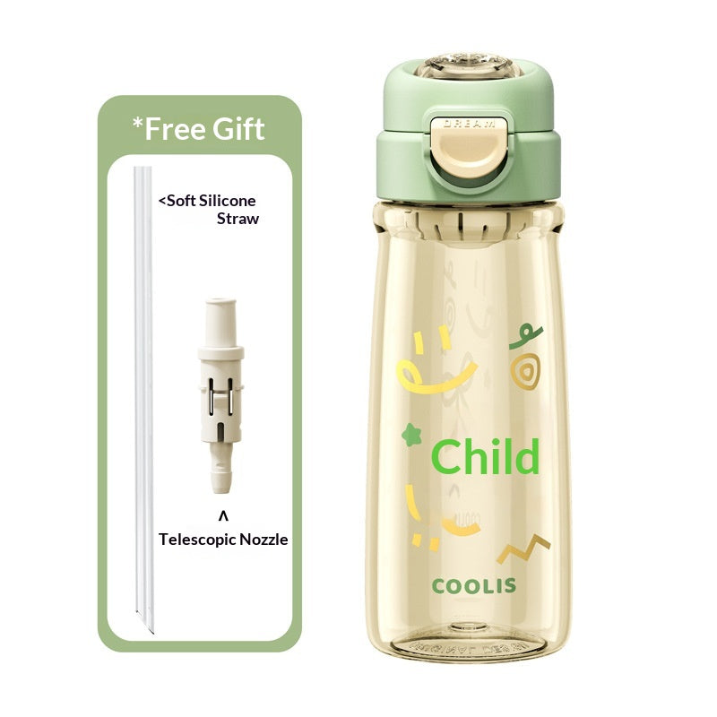 Bouteille d'eau de sport personnalisée Graffiti Outdoor Portable Straw Cup