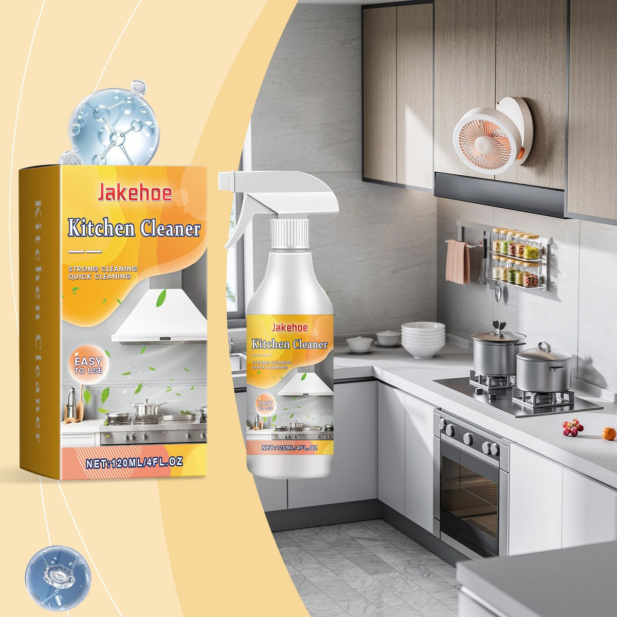Vaporisateur de dégraisseur de cuisine JAKEHOE