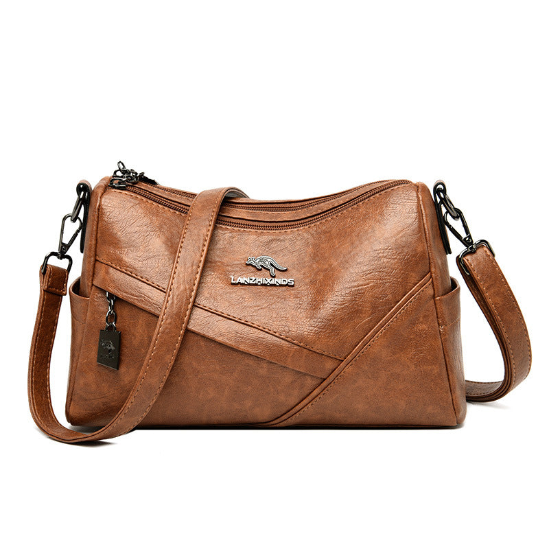 Épaule en cuir souple de mode Sac transversal de grande capacité