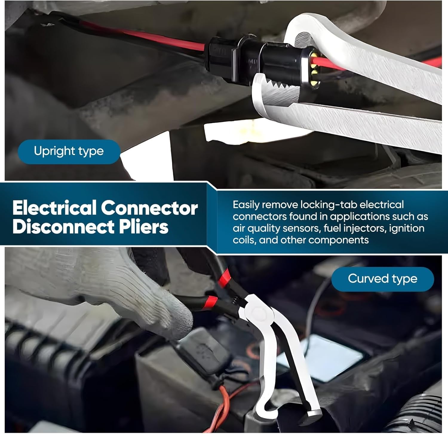 3x Connecteur électrique Déconnecter pinces pour voitures Automotive Plug Removal Tool
