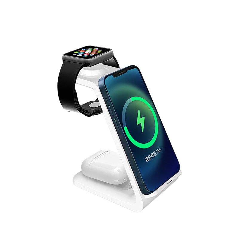 Chargeur sans fil 3-en-1 multi-fonctionnel haut de gamme pour téléphone mobile