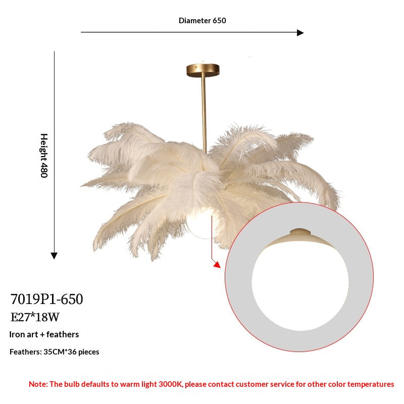 Chandail de plumes fini de pétrole