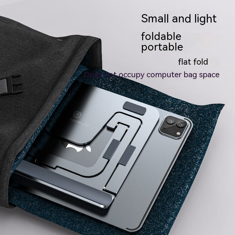 Tablette et support de téléphone en alliage d'aluminium pliable