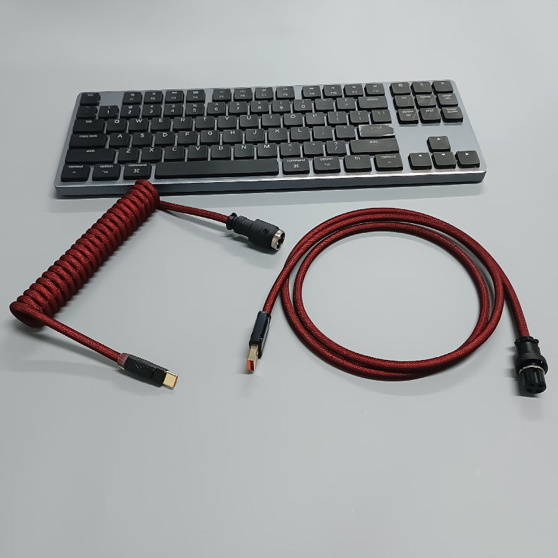 8K Magnetic Shaft Machinery Keyboard Cable Cable Cable Aviation Encens Insert Ressort