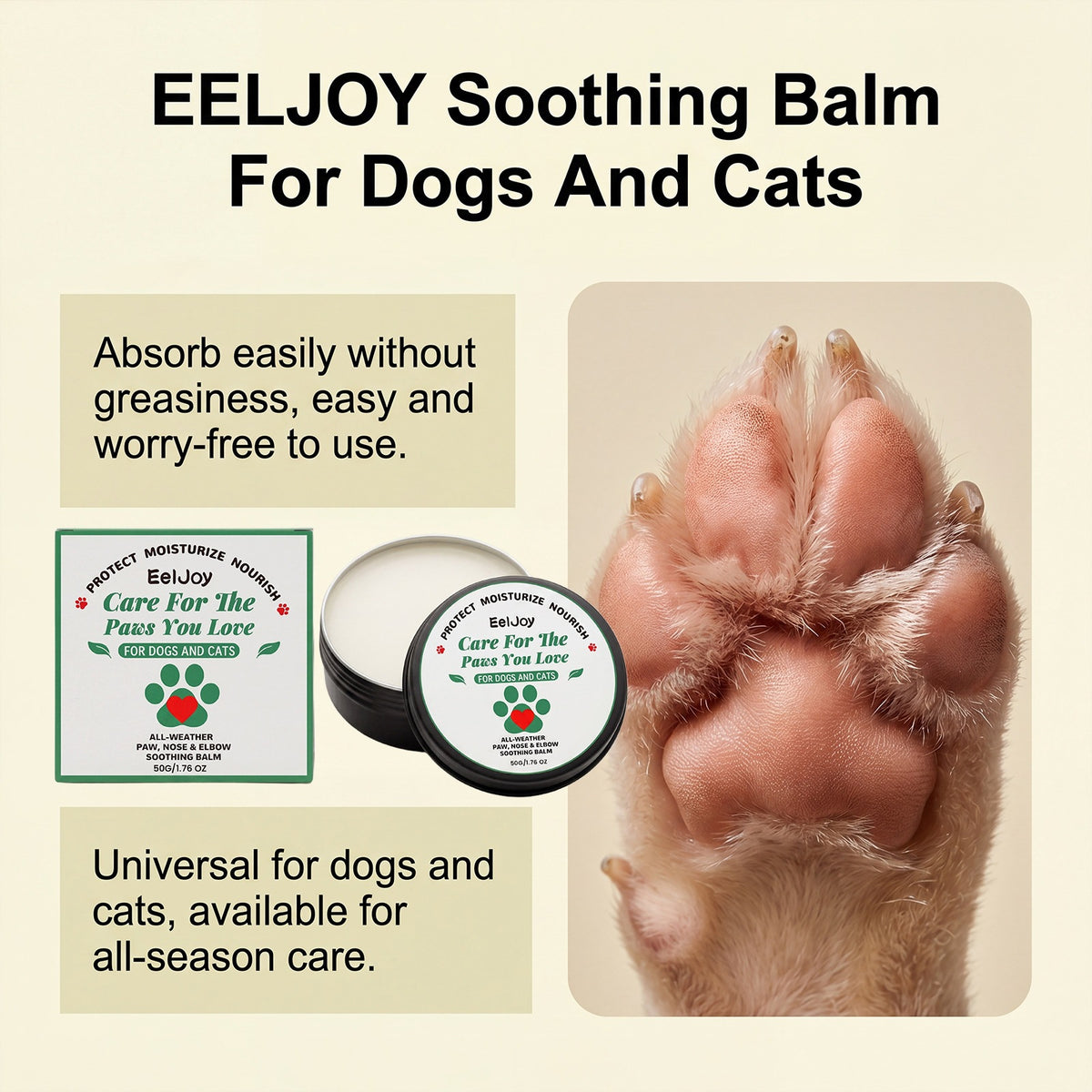 Eeljoy Pet Paw and Nez Care Wax