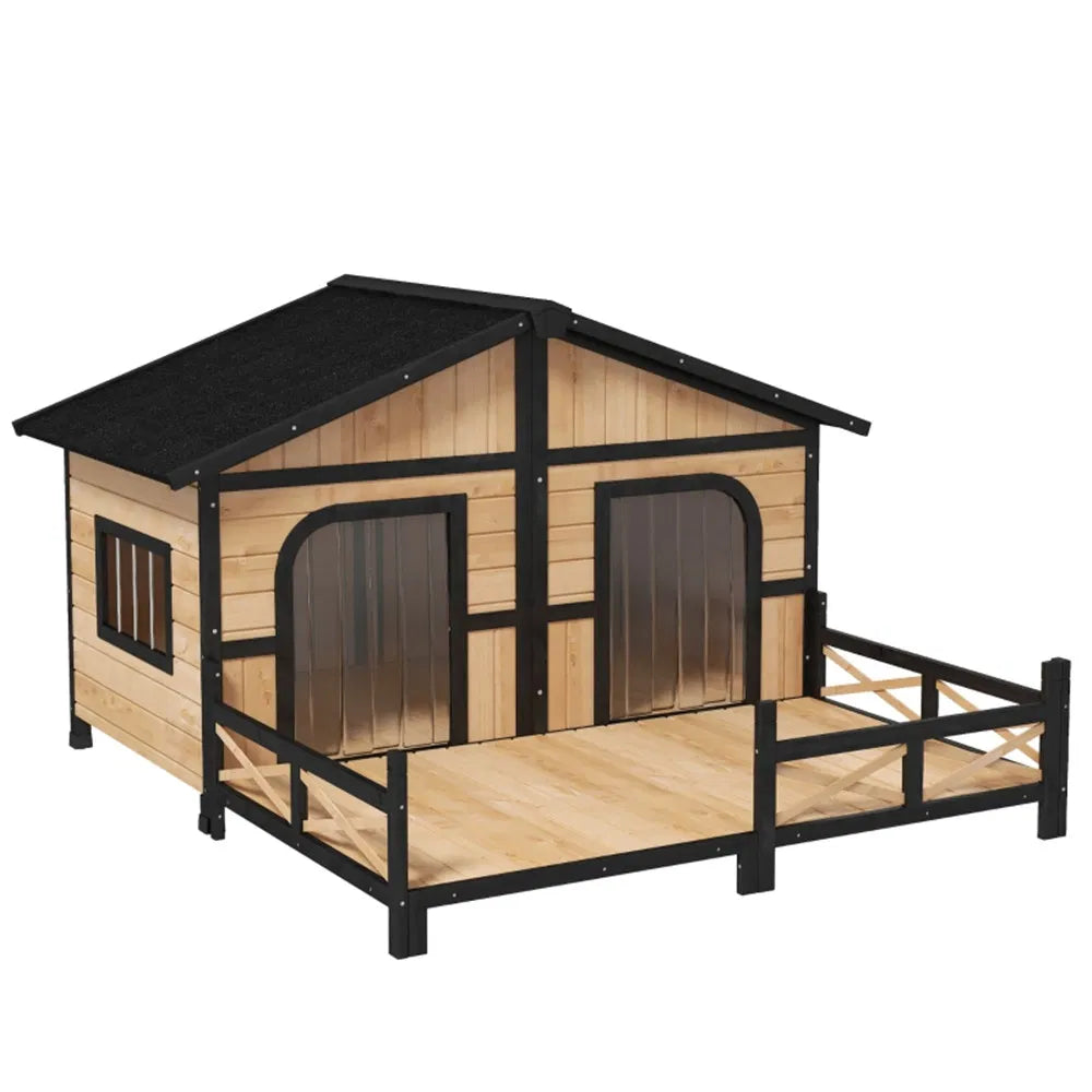 Maison de chien- Bois naturel