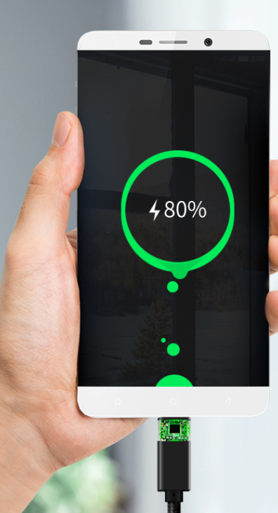Double tête ligne de données ordinateur portable affichage charge rapide