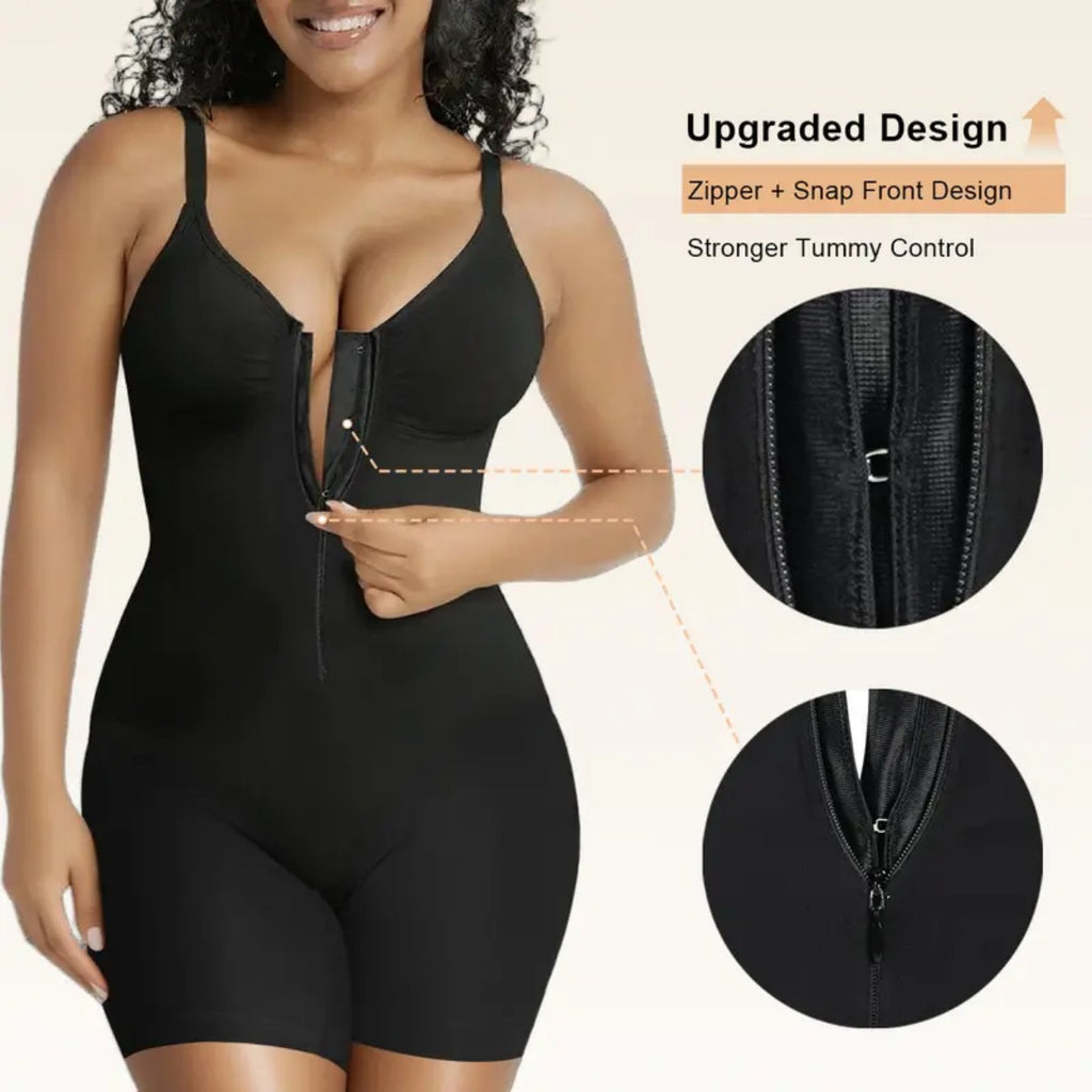 Vêtements de forme pour femmes Tummy Control Bodysuits Zip-Up Comfort Ultra Stretch Fabric Customizab