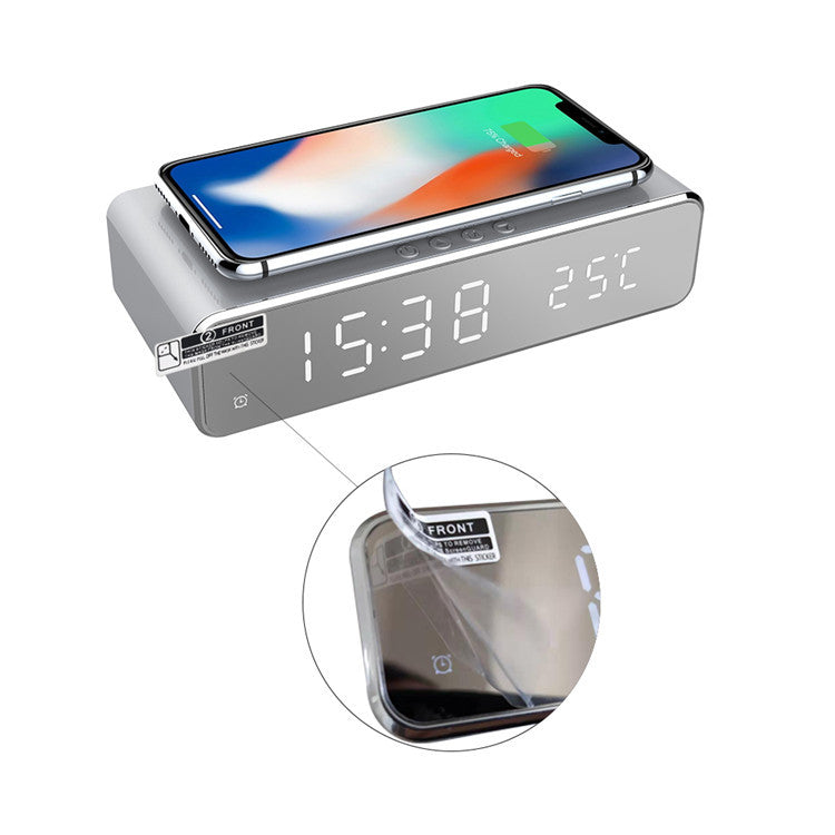 Horloge d'alarme Thermomètre de recharge sans fil