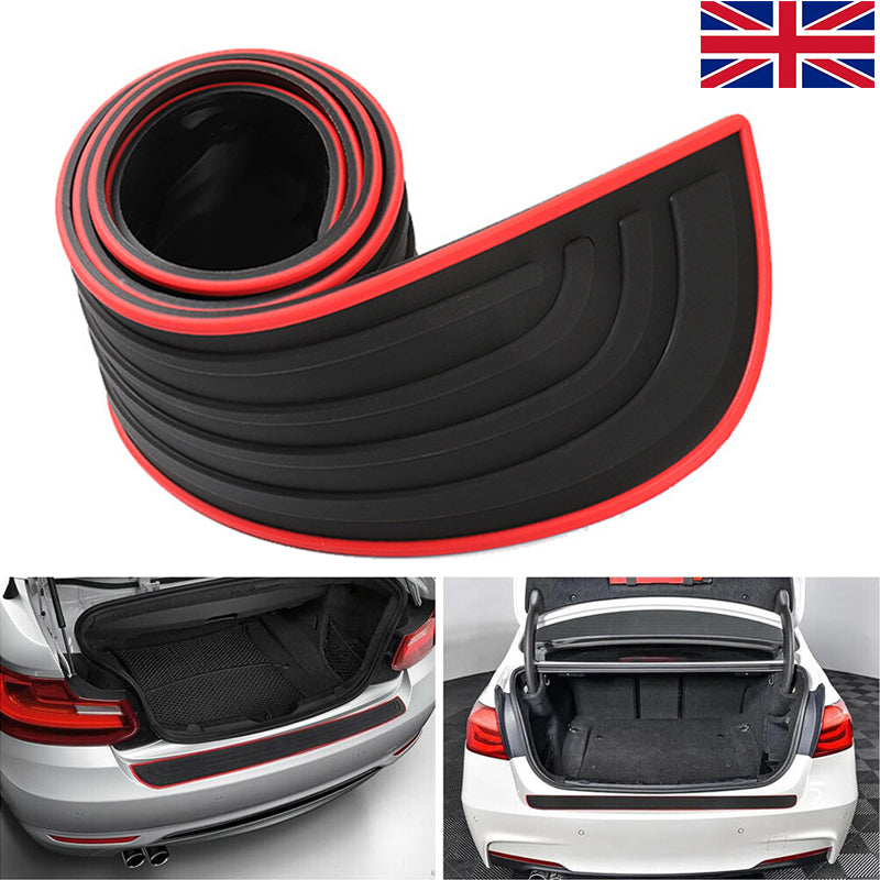 Voiture Arrière Boot Bumper Sill Protection du corps Protecteur de plaque en caoutchouc Trim Strip Cover UK.
