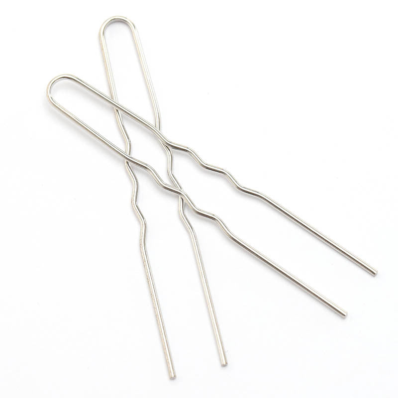 Bricolage accessoires capillaires matériel Retro Wave U-forme variété deux dents épingle à cheveux