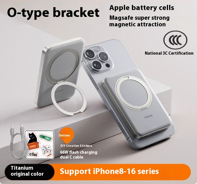 Banque de puissance de chargeur sans fil MagSafe à aspiration magnétique de grande capacité