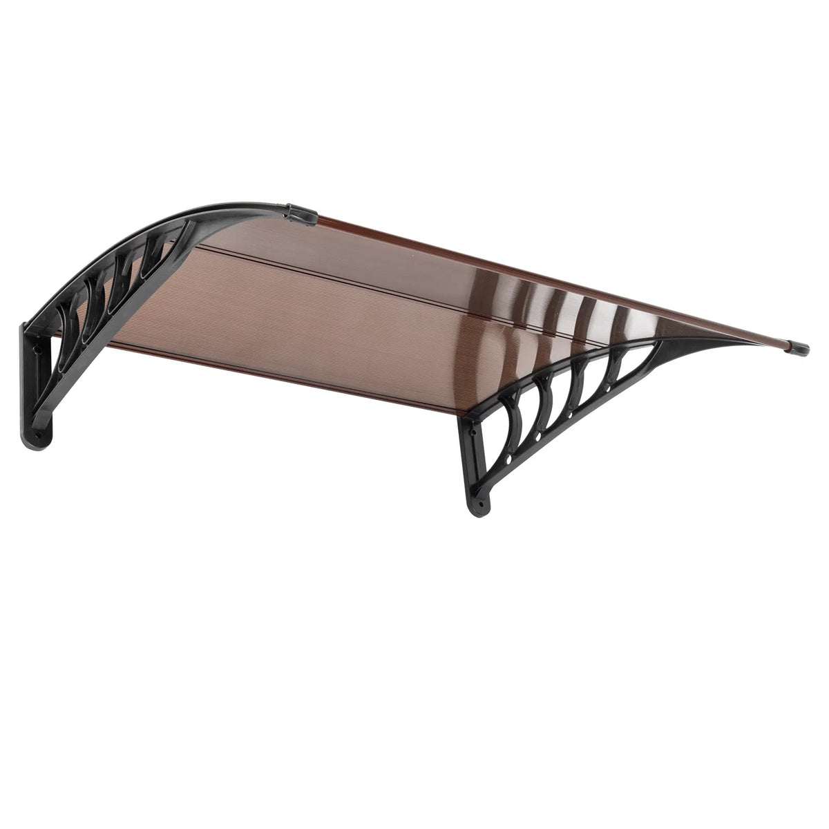 100 x 96cm Maison Application porte et fenêtre couverture de pluie Eaves Brown Board & Black Holder