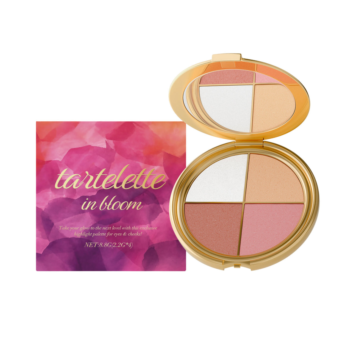Maquillage naturel brillant Texture de diamant une plaque d'eche quotidienne polyvalente