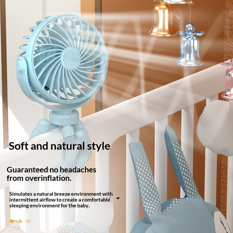 Mini ventilateur portable de bureau en forme d'octopus