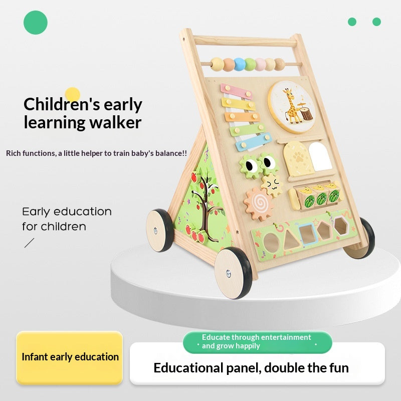 Wooden Toddler Walker Baby Youth Education Jouet éducatif