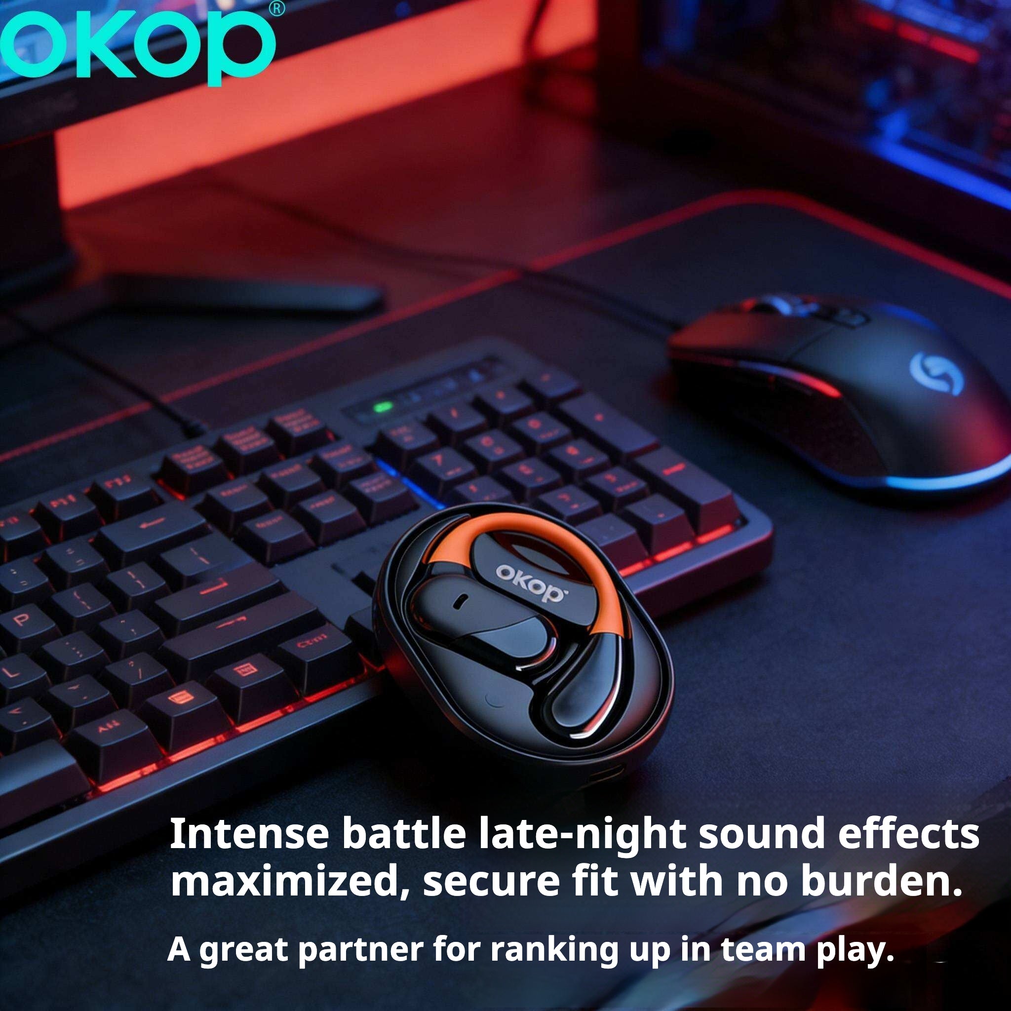 KP-208 Factory Seller OWS Open Ear Casque Bluetooth Long Battery Life HD Digital Batte