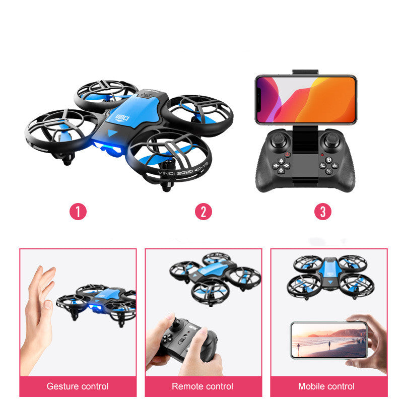 V8 2.4G 4CH Mini RC Drone Gesture Sensing WIFI FPV Altitude Hold Quadcopter RC Drone Toy W