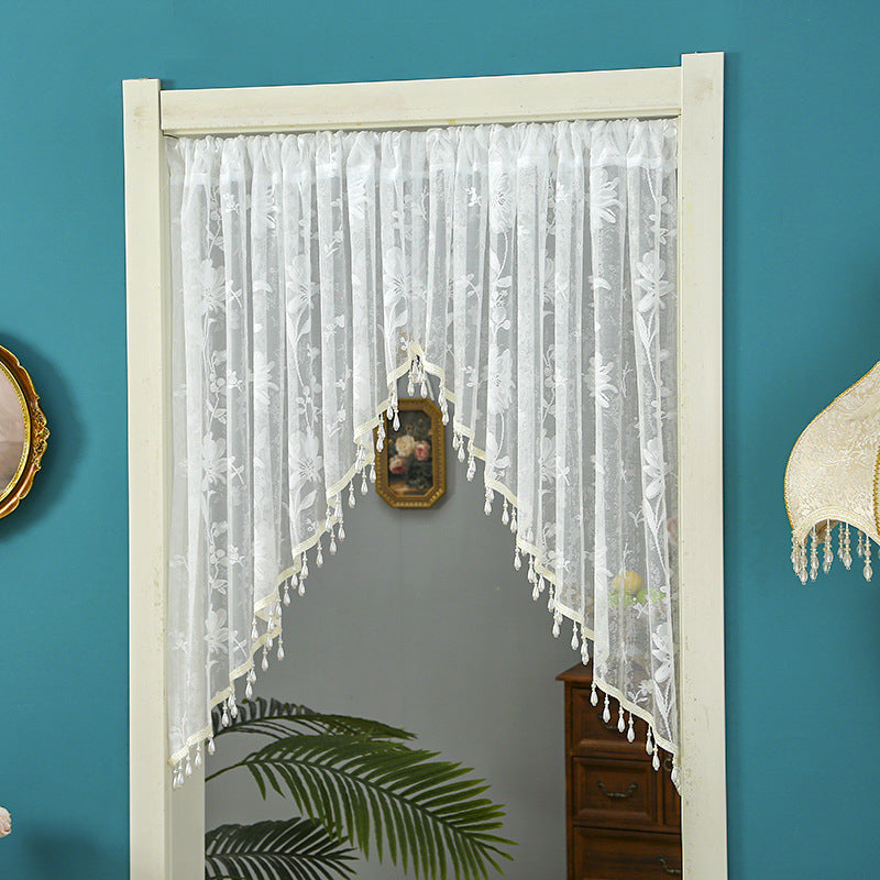 Dentelle demi rideau pour la chambre à coucher à la maison Decor