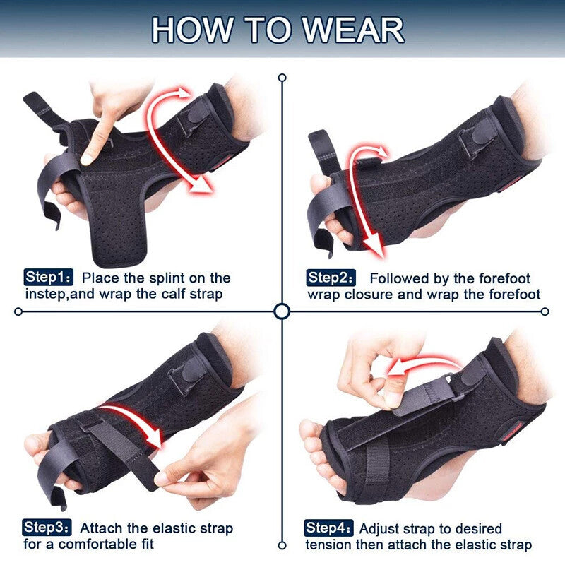 Ajustable Plantar Fasciitis Night Splint Foot Drop Orthotic Brace Night Splints