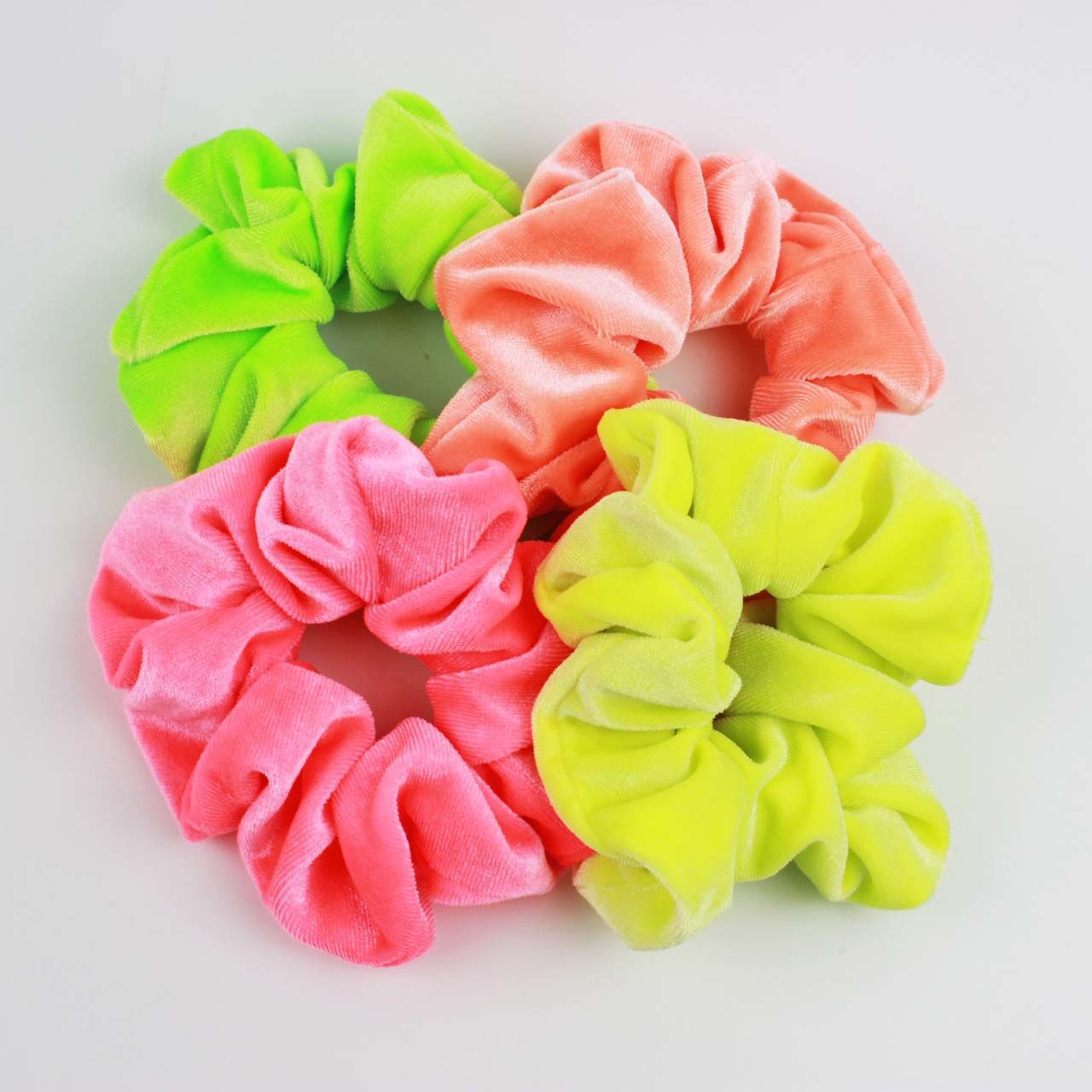 Fluorescent Color Updo Coiffure Anneau Femme