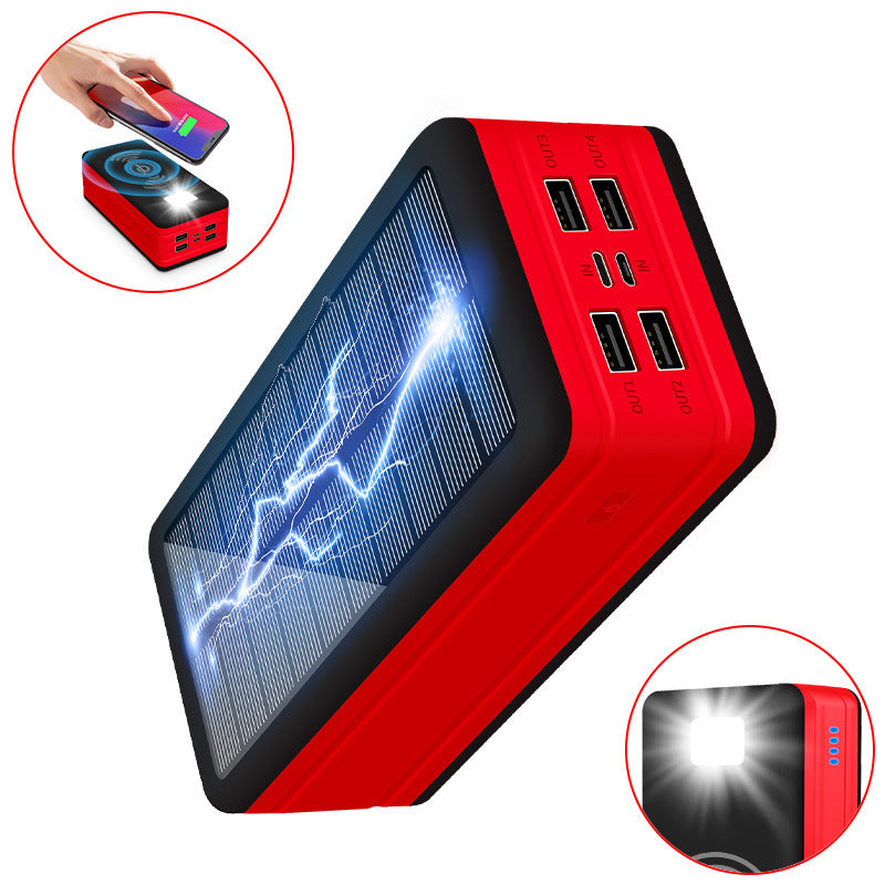 High-capacity portable wireless charging power bank