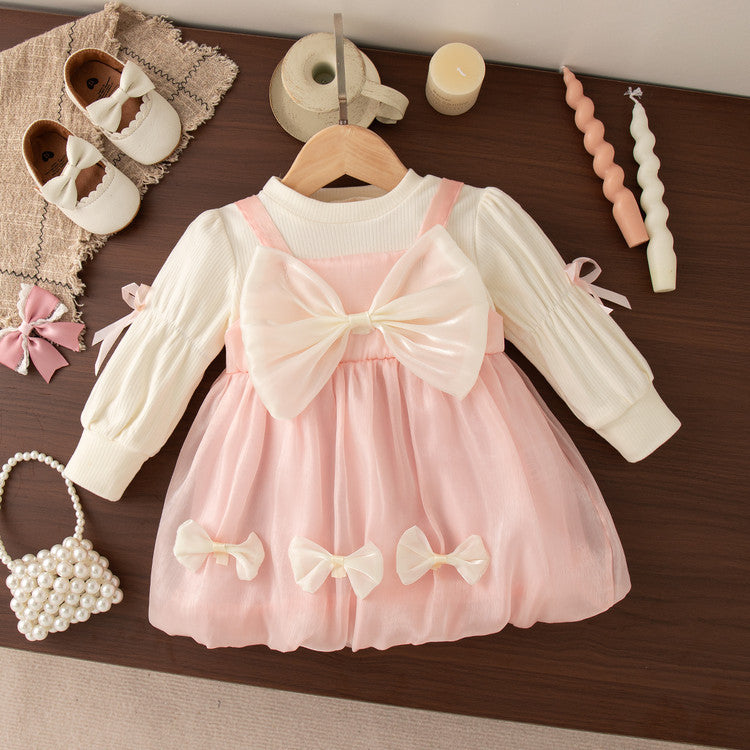 Mignon printemps robe d'arrivée pour bébé filles