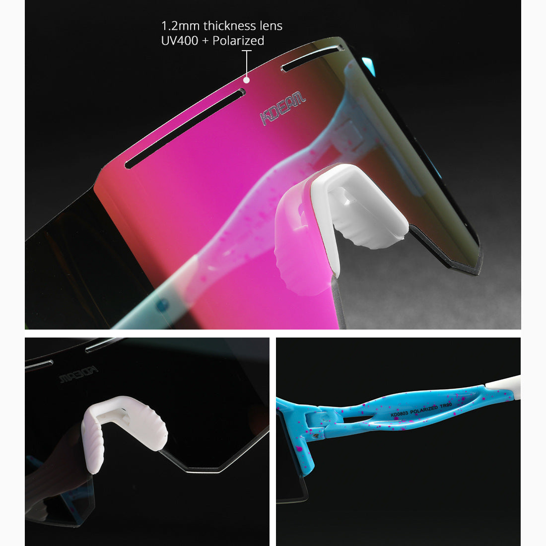 Lunettes de soleil à vélo polarisées Lunettes de soleil ultralégères