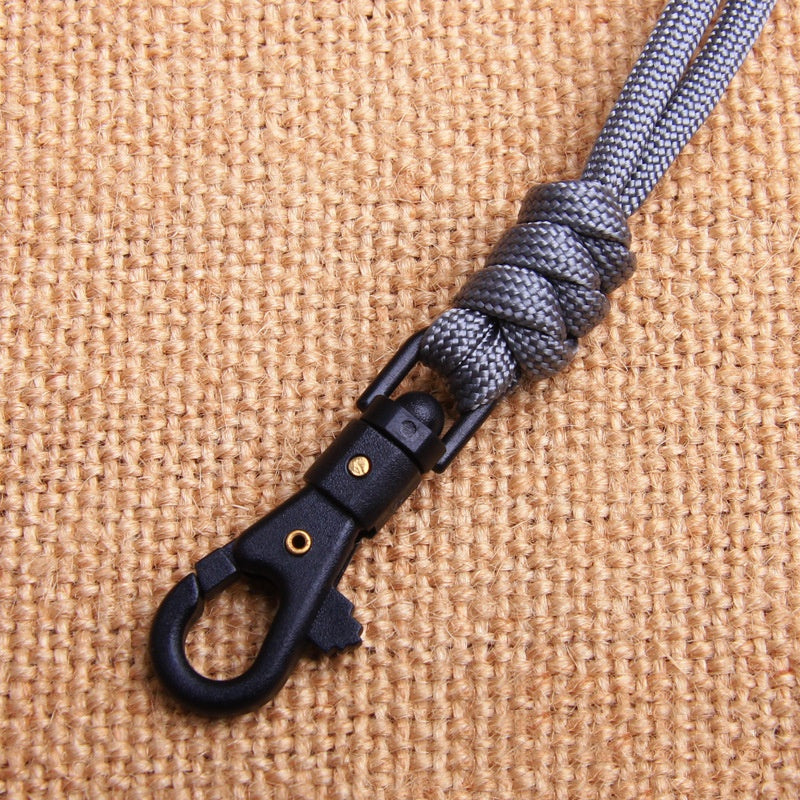 Porte-clés tissés à la main Lanyard lampe de poche Rope collier Core Parachute Cord tissé Lanyard
