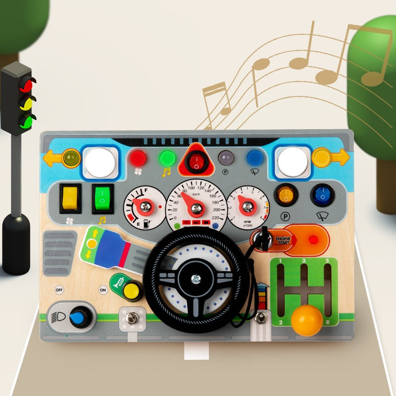 Simulation volant LED Light Busy Board Jouet éducatif