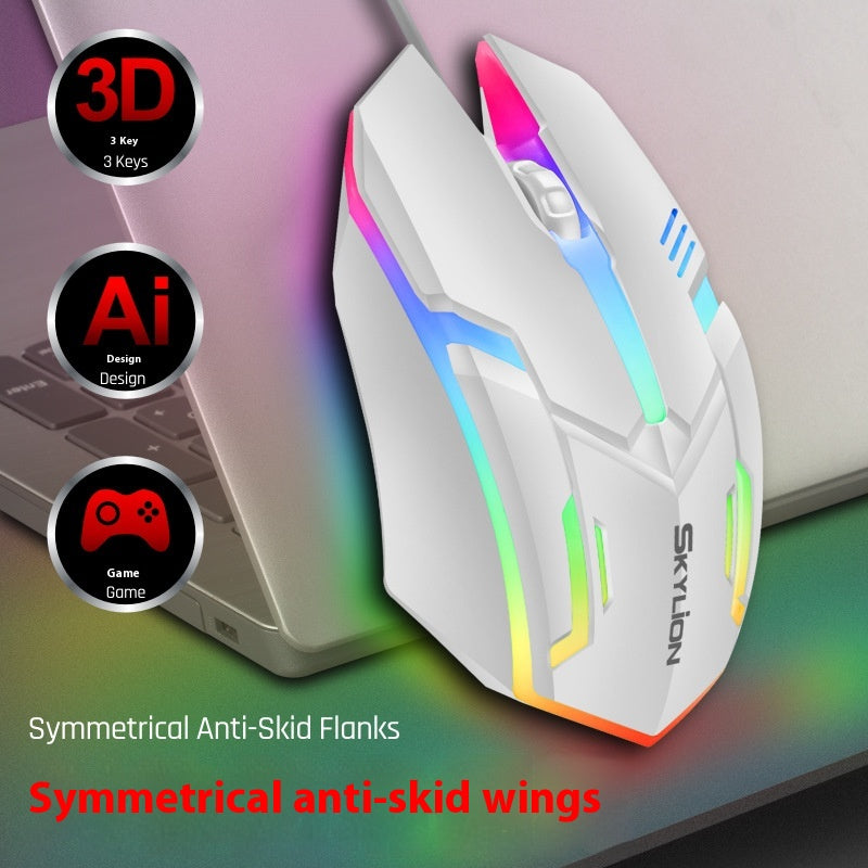 Wired Luminous Mouse Office Accueil Jeux Ordinateurs de bureau USB et Ordinateur portable Universal PlayerUn