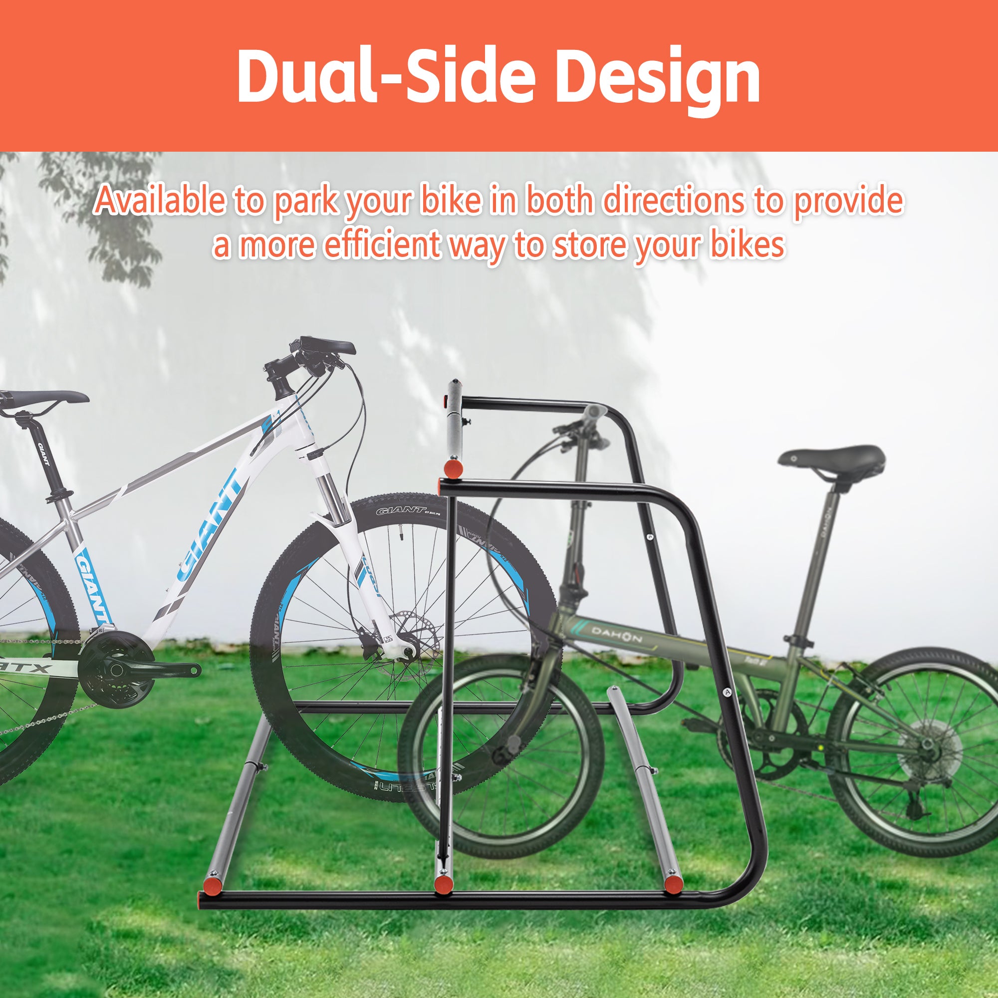 Rack de vélo extérieur lourd 10 broches - Support de rangement en acier double side pour garages