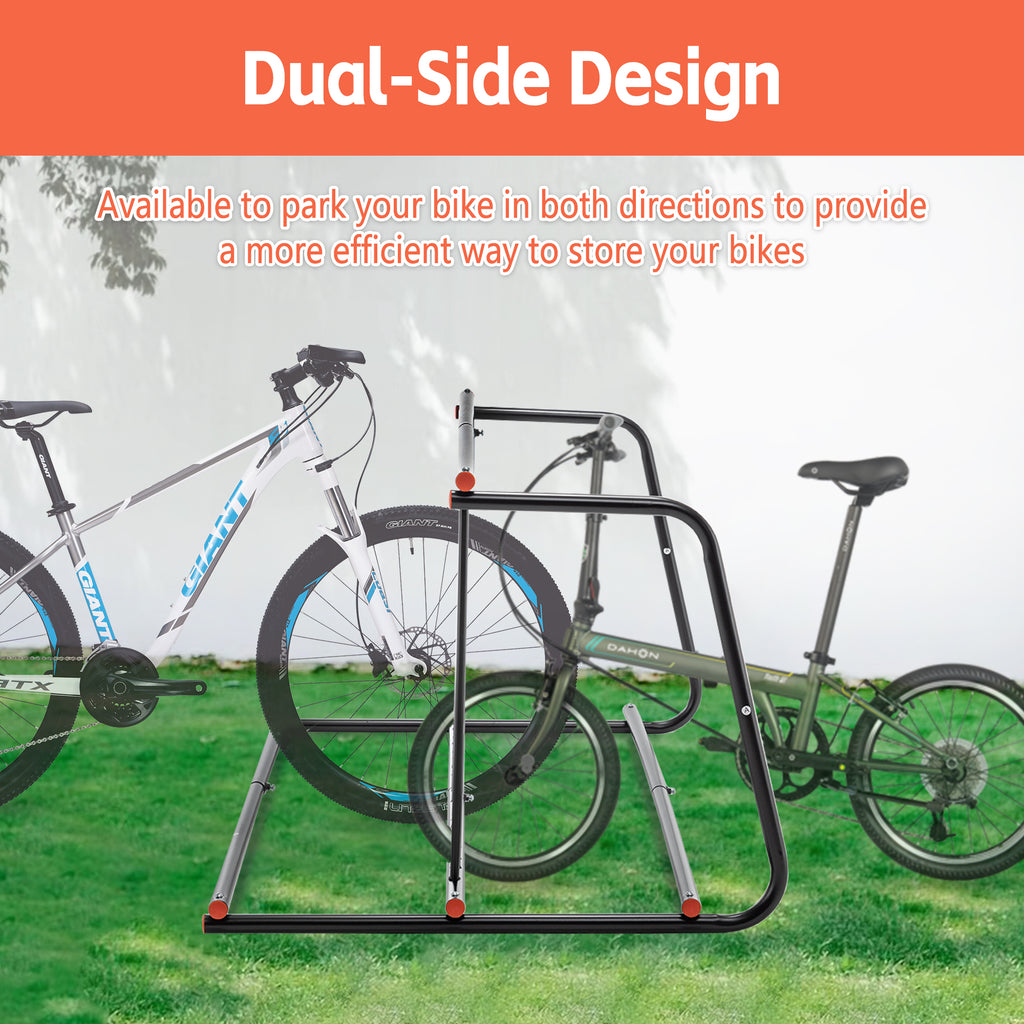 Rack de vélo extérieur lourd 10 broches - Support de rangement en acier double side pour garages