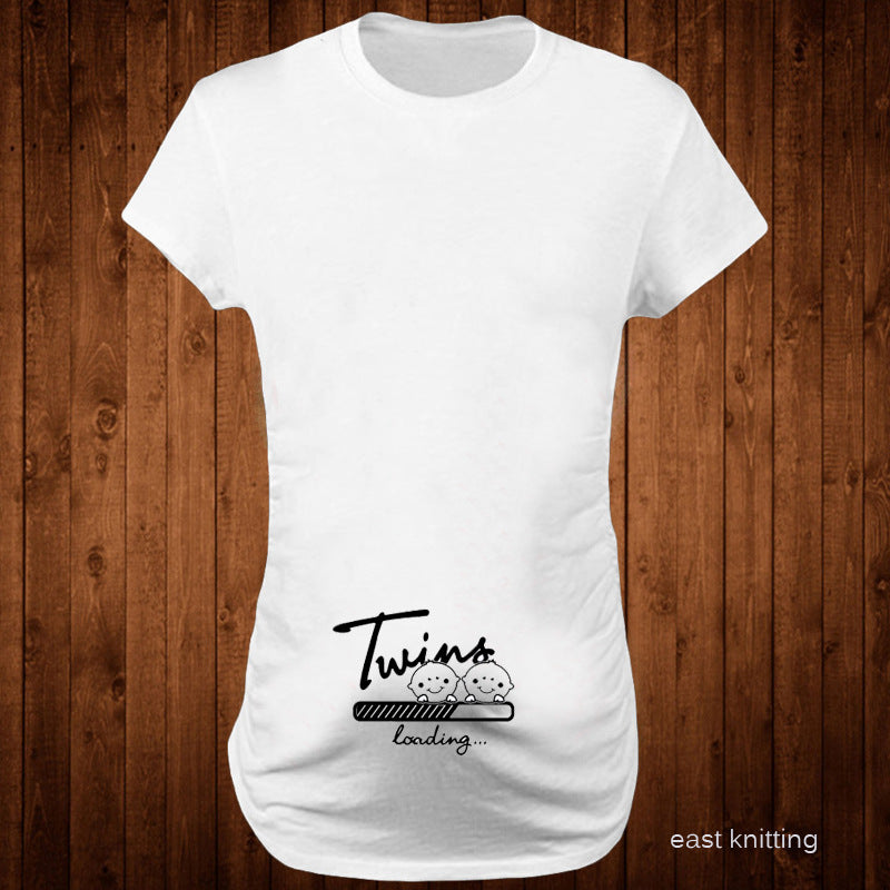 T-Shirt à manches courtes pour femmes haut confort de maternité