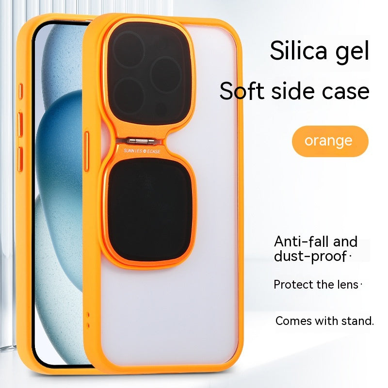 Support de lunettes de soleil Étui de téléphone résistant à la chute transparent