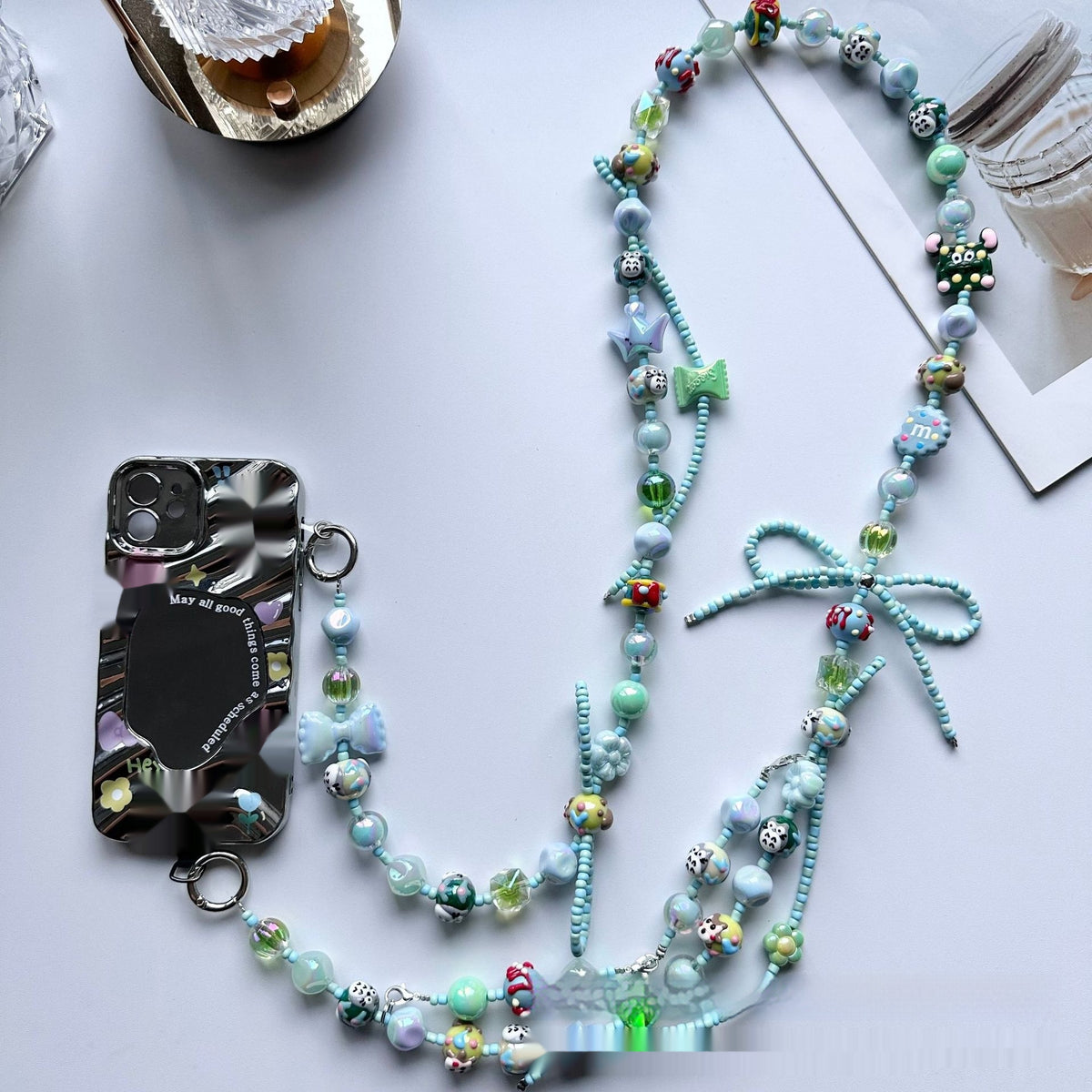 Painted Pearls Phone Cross-body Chains