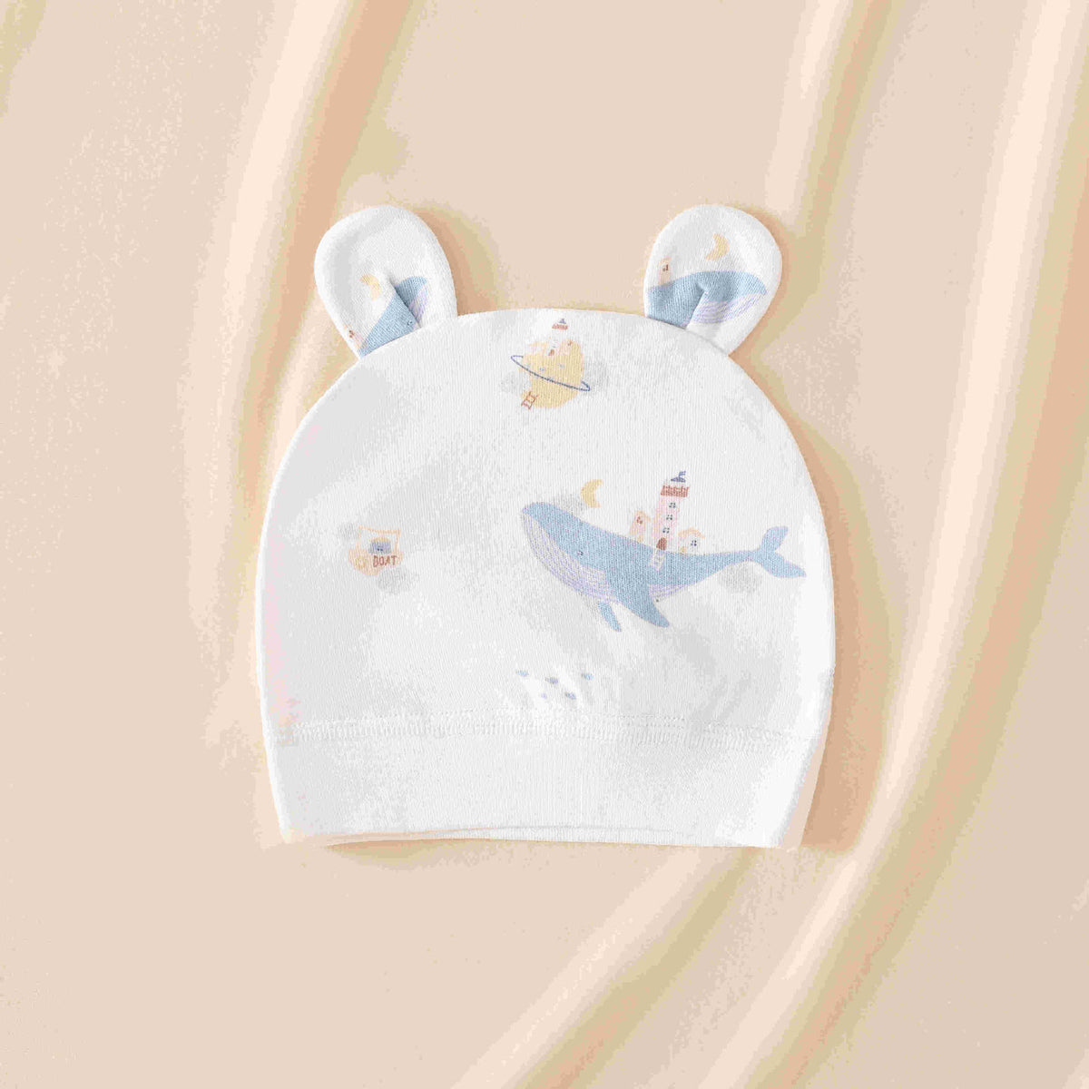 Chapeau bébé porte de protection en coton double couche