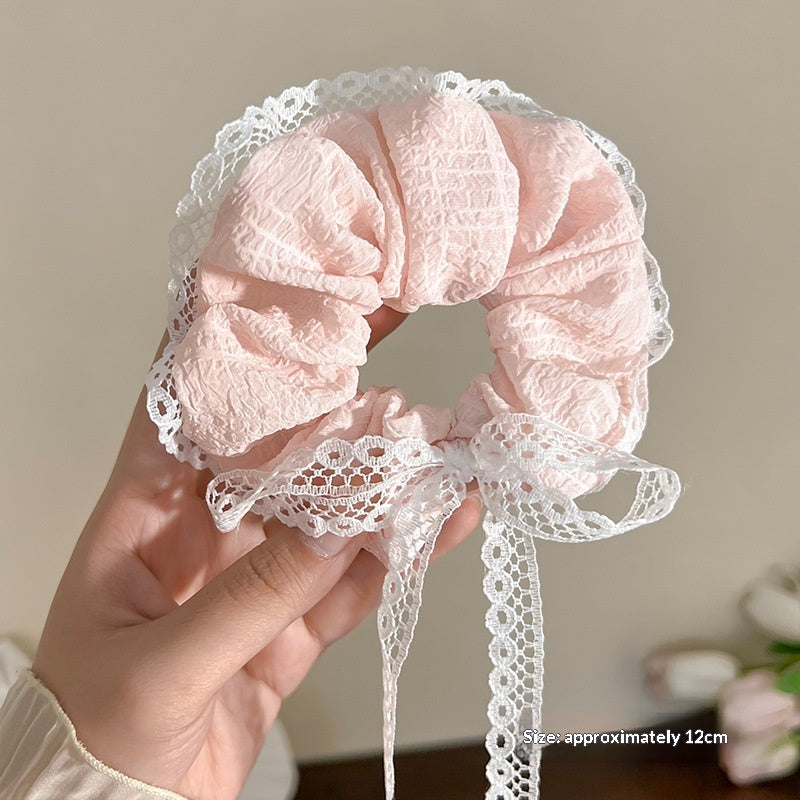 PrintempsSummer Vibe Dentelle réglable Scrunchie pour les femmes