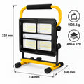 Affichage de batterie rechargeable alimenté par le solaire Type C LED Lumière de déluge W878 3 4 heures