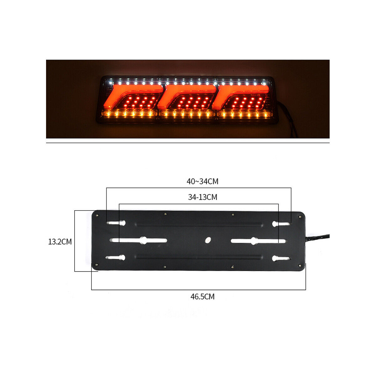 Indicateur de lumière de la queue arrière de remorque pour Actros Scanis X 2