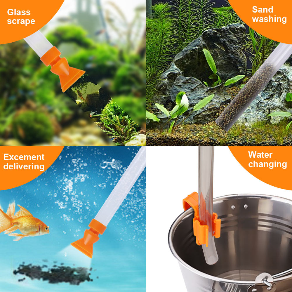 Fish Tank Water Changer Water Change Pipe Pompe Eau Laver Sable Toilette