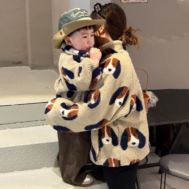 Veste en polaire épaissée fille pour enfants