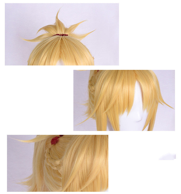 SUNCOS FGO Perruque de cosplay mordred