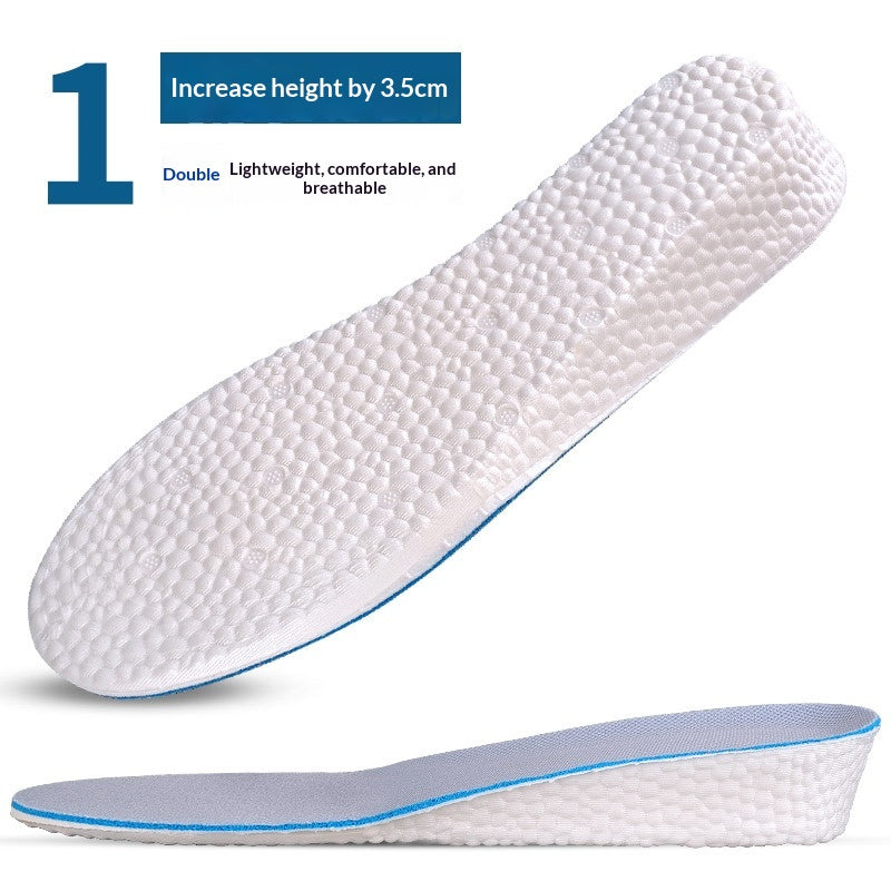 Hauteur Augmenter les semelles intérieures pour les hommes Coussin complet avec la base dure Pas d'effondrement