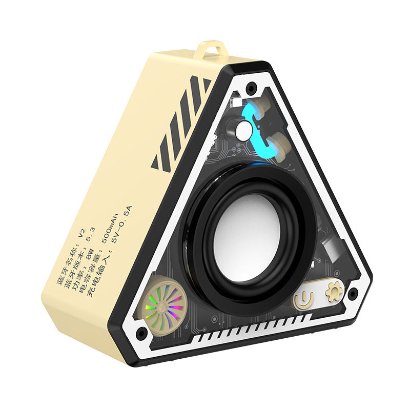 V2 Cool Mecha Bluetooth Haut-parleur HiFi Surround Sound Outdoor Portable