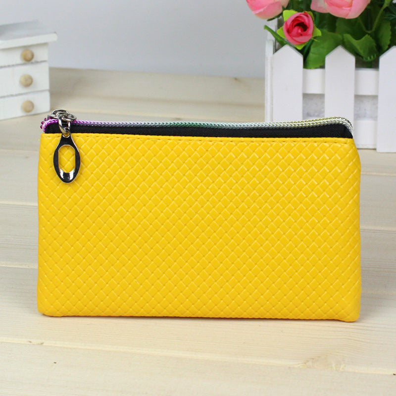 Femmes créative Zero Purse 10 Yuan Store Pu Zipper Pocket Pocket Candy Couleur Mini Coin Ba
